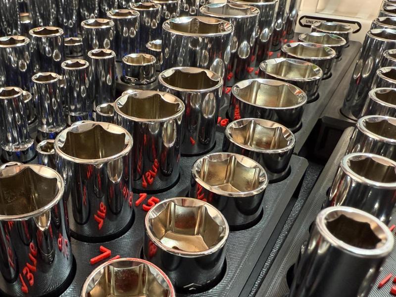 DoT Socket Trays Quinn 3/8 Chrome Master Set v5