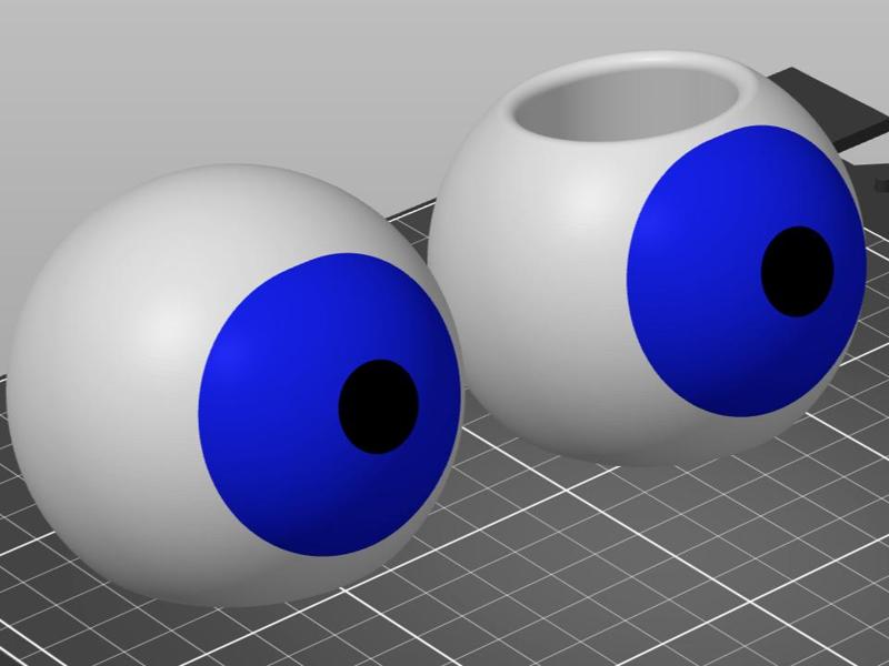 Halloween 2025 Eye Decor on desk and pencil holder