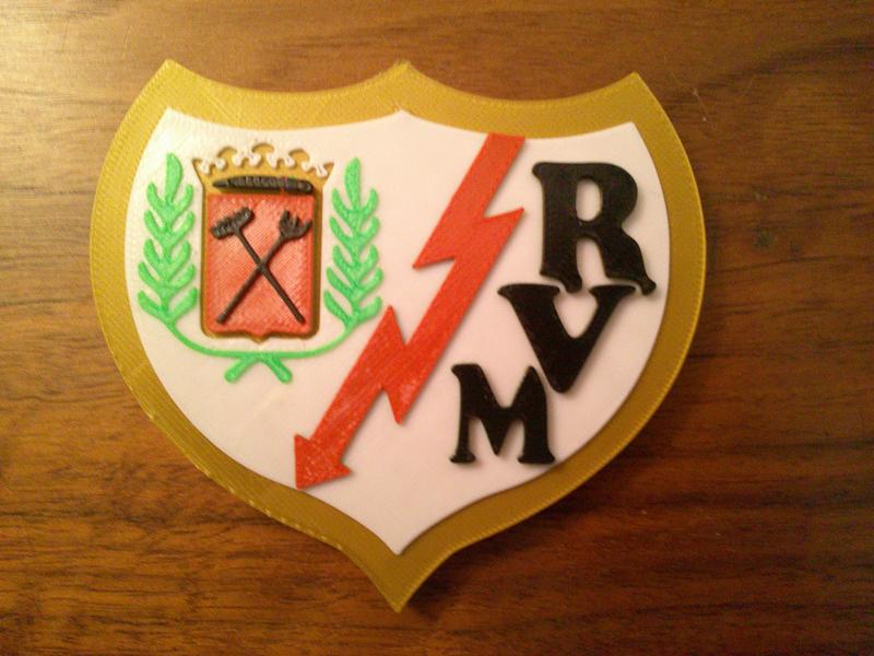 Rayo Vallecano Logo Coaster or Plaque