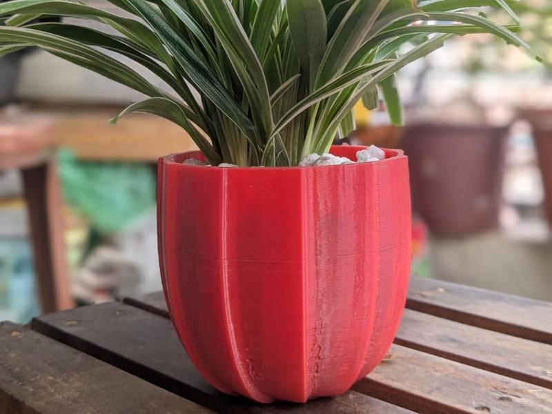 Wavey Planter – 3D Printed Modern Plant Pot