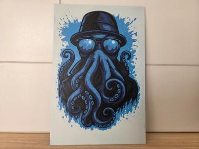 Octopus hueforge-blue