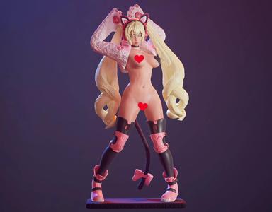 3D Print model - Lucky Chloe - fanart - Tekken 3D print model-v2