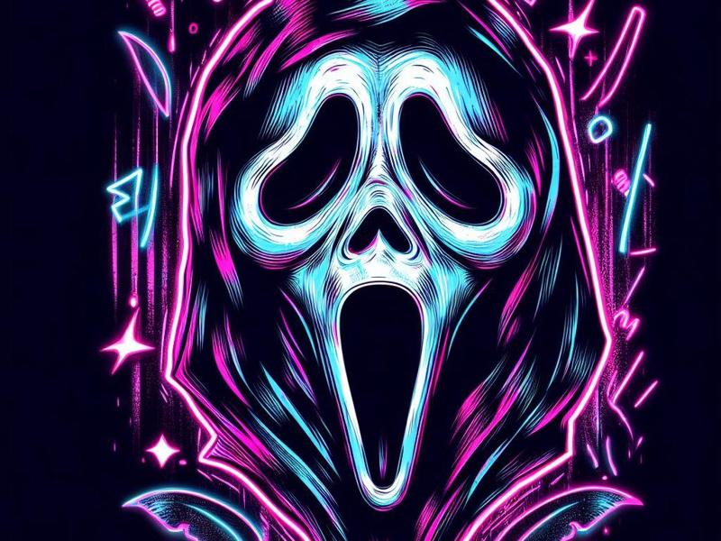 Ghost Face cyber punk