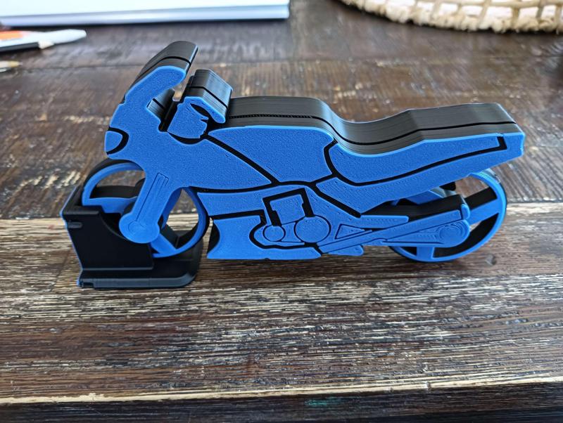 Motorcycle Kit Card With Stand (Based on Kawasaki Ninja 500)