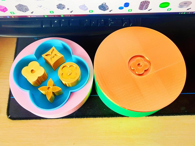 Multi-layer storage box jewelry box LV Mid-Autumn Festival gift box