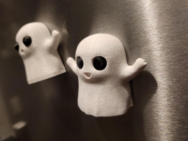 Cute and Spooky Ghost Magnet