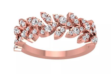Women Wedding Flower Band Ring
