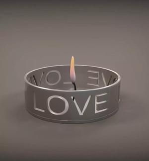 Love Candle Holder