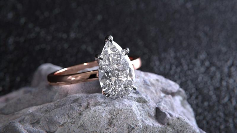 Pear Five Prong Ring