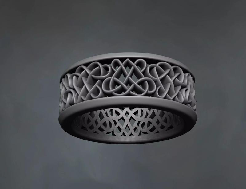 Celtic knot wedding ring