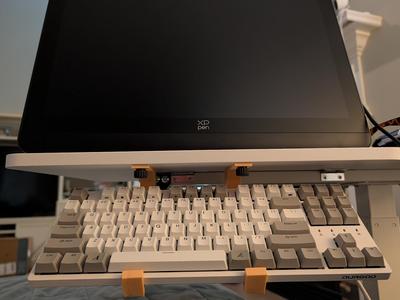 Under Desk Bolt-in Keyboard Holder