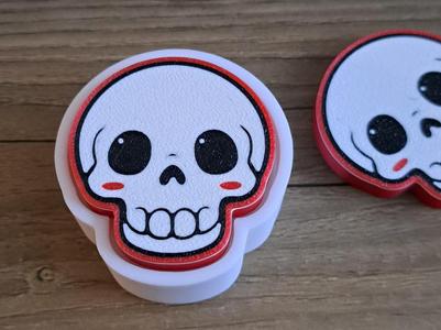 Cool Halloween skull fidget clicker toy