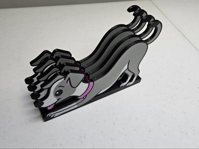 Modular Italian Greyhound Mail/Bill Organizer