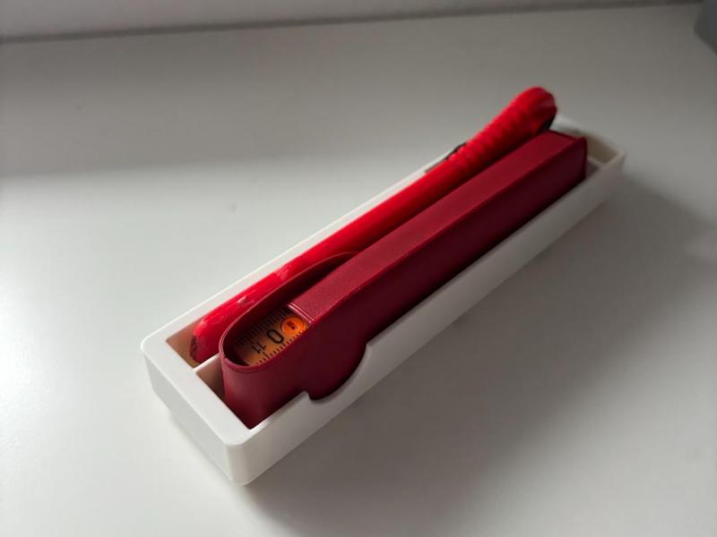 Gridfinity Small Folding Rule and Utility Knife