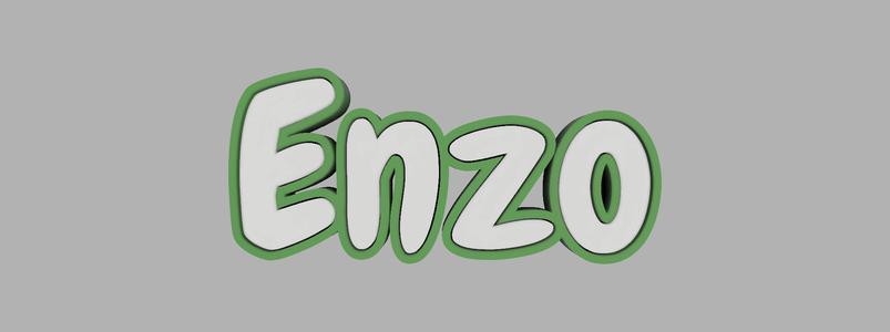 two-tone key ring - Enzo