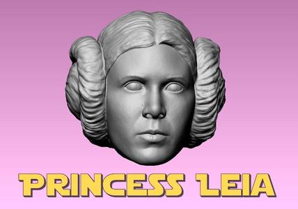 Princess Leia Headsculpt 1/6 Sixth 1/12 twelfth scale (Star Wars, A new hope, empire strikes back, george lucas, disney)