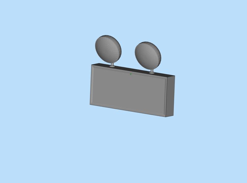 Fire emergency power light miniature scene model