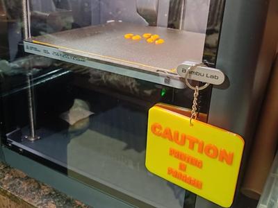 Caution Sign-Printing in Progress