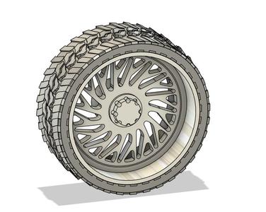 1/64 "Swang" Style Wide Wheel