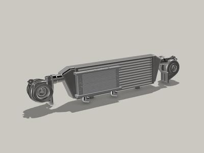 rc drift 1/10 front intercooler with boost