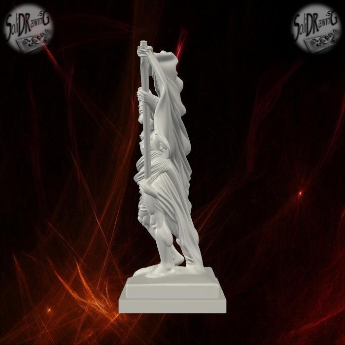 Ancient Hero with Flowing Banner – SoliDRawinGs SG874