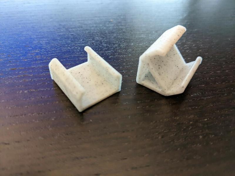 Philips HUE Lightstrip Holder - flat and angled