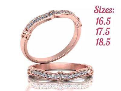 Unique Claddagh Band-Match ring  Irish ring N0261