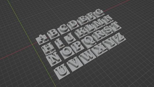 Sellos abecedario completo mayúscula y minúscula