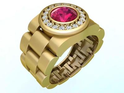 Watch Rings - Clock Ring - Mens Rings - N924722