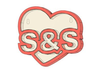 LED Heart Lamp S & S - Declaration of Love