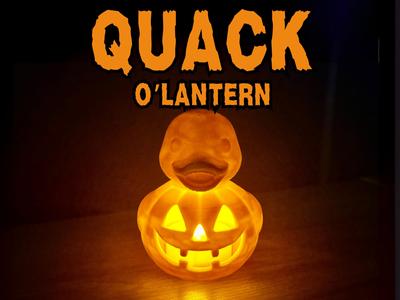 Quack O’ Lantern – Pumpkin Duck Tealight