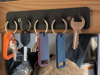 Key rack - with screw holes