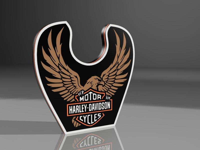 Harley Davidson Eagle LED Lightbox