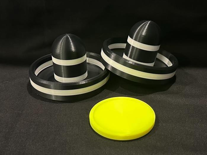Large - Full Size Air Hockey Mallet & Puck