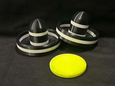 Large - Full Size Air Hockey Mallet & Puck