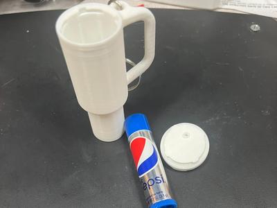 Stanley Cup Chapstick Keychain - Click-Lock