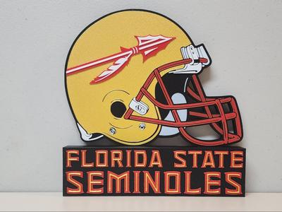 Florida State Seminoles Helmet Desk / Wall Display