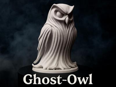 Ghost Owl – 3D Printed Spirit Creature