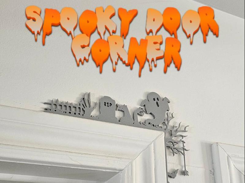 2for1 Spooky Halloween Door Corner 