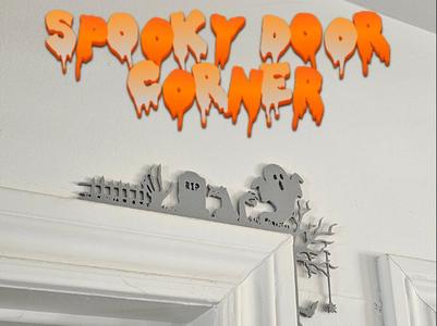 2for1 Spooky Halloween Door Corner 