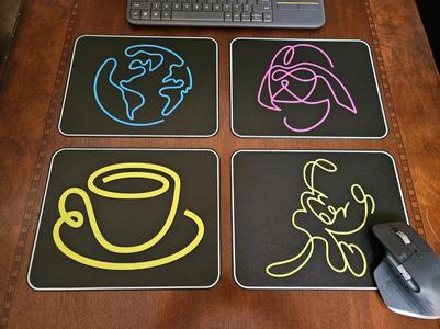 Neon Mousepads - Set 4