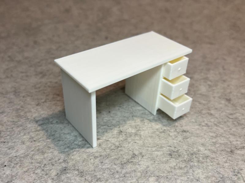 Dollhouse computer table desk for miniature house