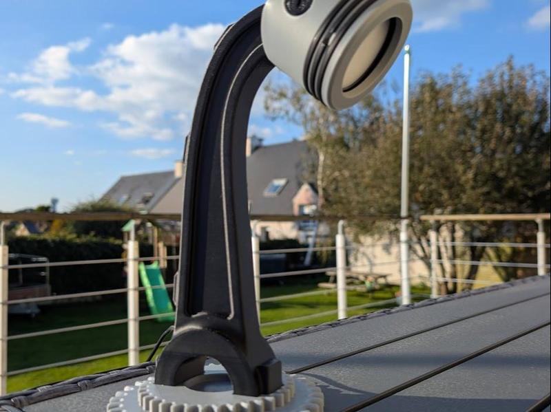 Piston & connecting rod mechanical lamp