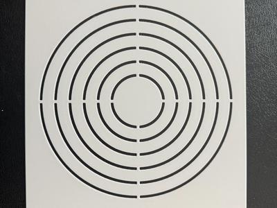Range Target Stencil Template