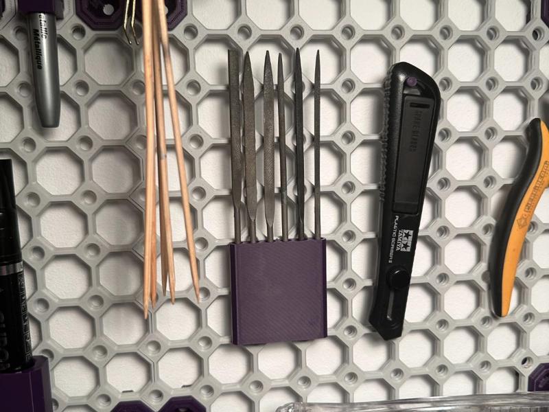 Revell Mini Needle File Set Multiboard Holder