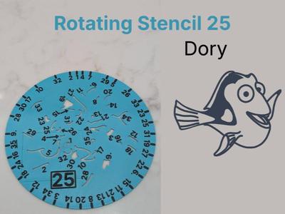 Rotating Stencil 25 Dory
