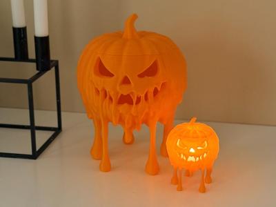 Melted pumpkin - Halloween decoration