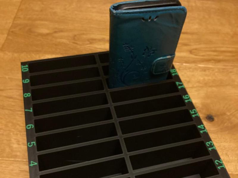 customizable phone storage box