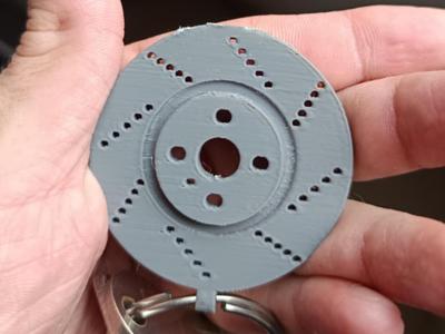 Brake disc keychain 