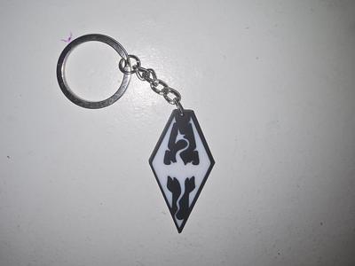Skyrim Logo Keychain
